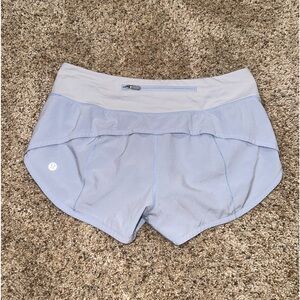 Lululemon 2.5in Speed Up Shorts Size 4 Light Blue